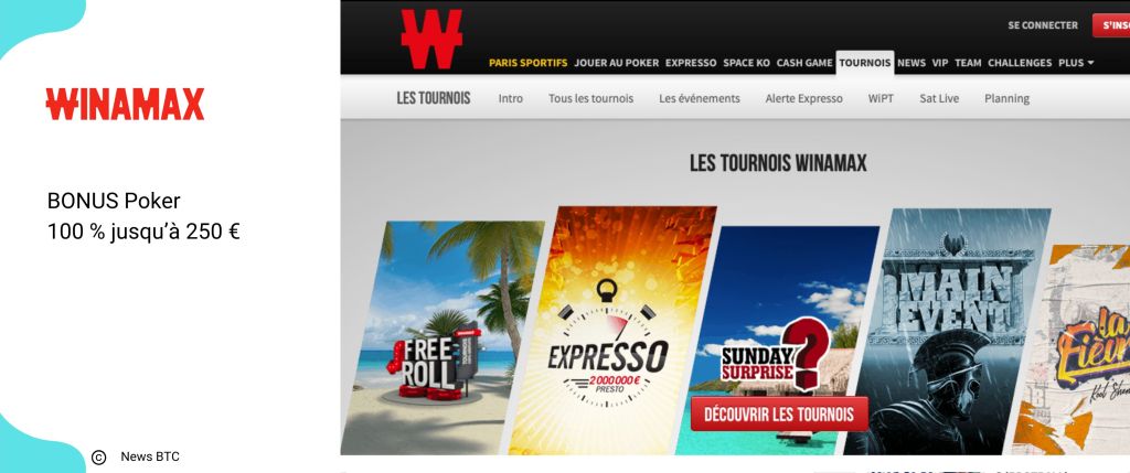 Winamax poker room