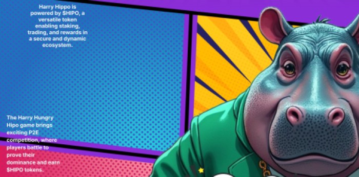 new-meme-coins Harry Hippo design