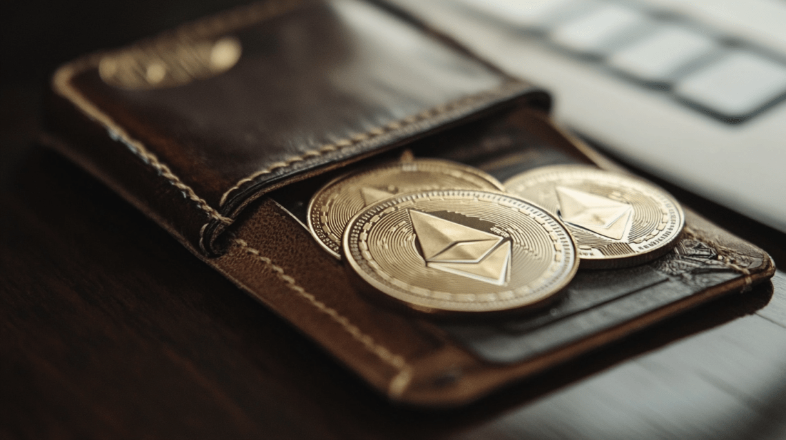 財布の中に入っているイーサリアム