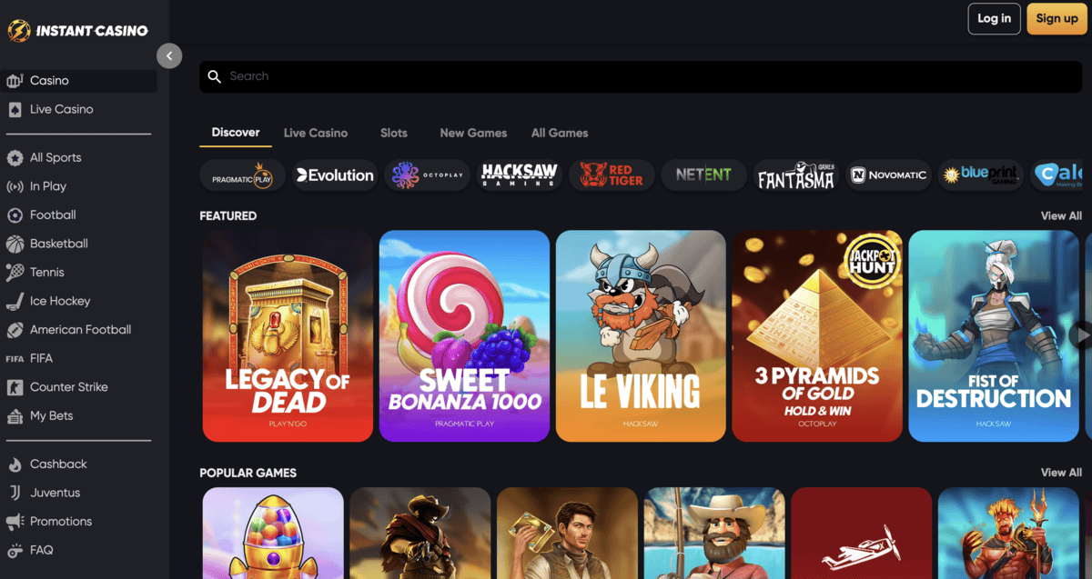 instant casino ethereum kaszino