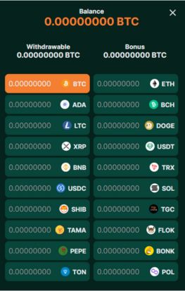 tg casino cryptocurrencies