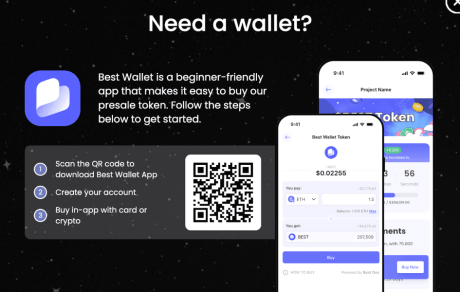 Scan the QR code to download Best Wallet app 