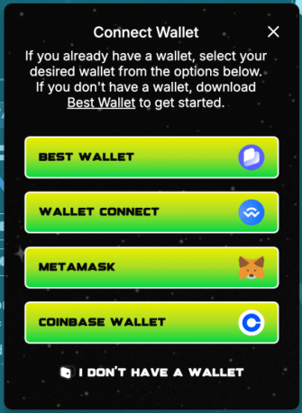 Select a wallet to begin your transaction 