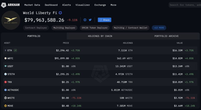 WFI digital asset holdings follow the most recent purchases