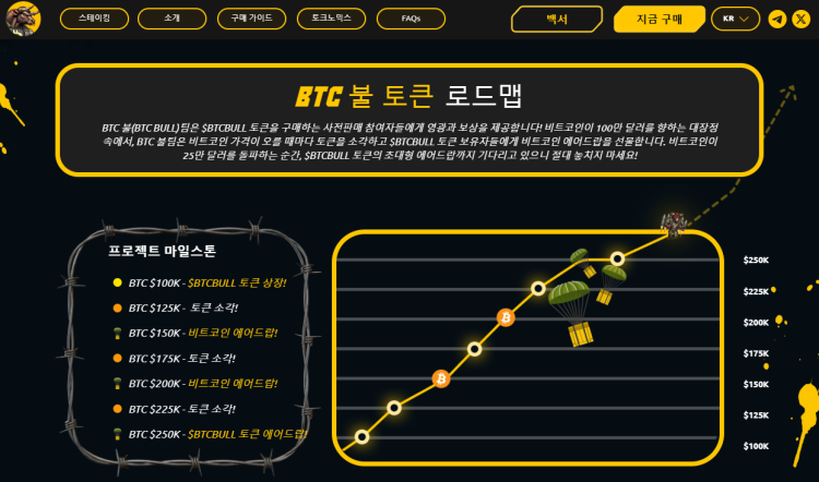 BTC 불 토큰 로드맵