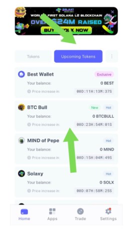 Best Wallet upcoming tokens