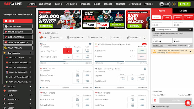 betonline NFL and Super Bowl promos