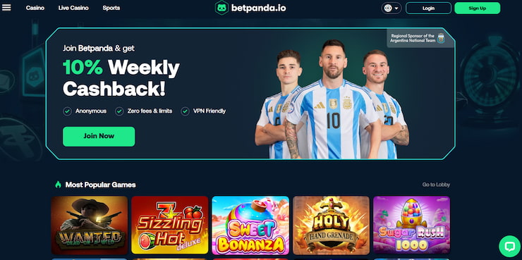 BetPanda 10% weekly cashback offer