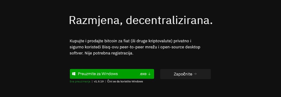 Bisq - Decentralizovana berza bez KYC-a