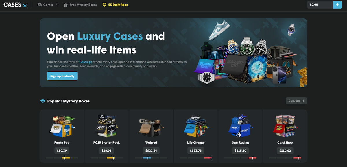 Cases.GG – Предлага безплатни и персонализирани мистериозни кутии за клиентите