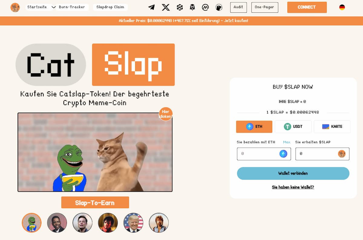 CatSlap Auf Coinbase