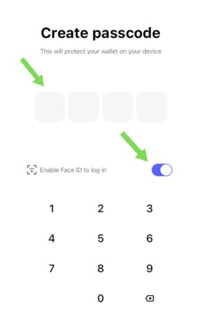 Create a Best Wallet Passcode