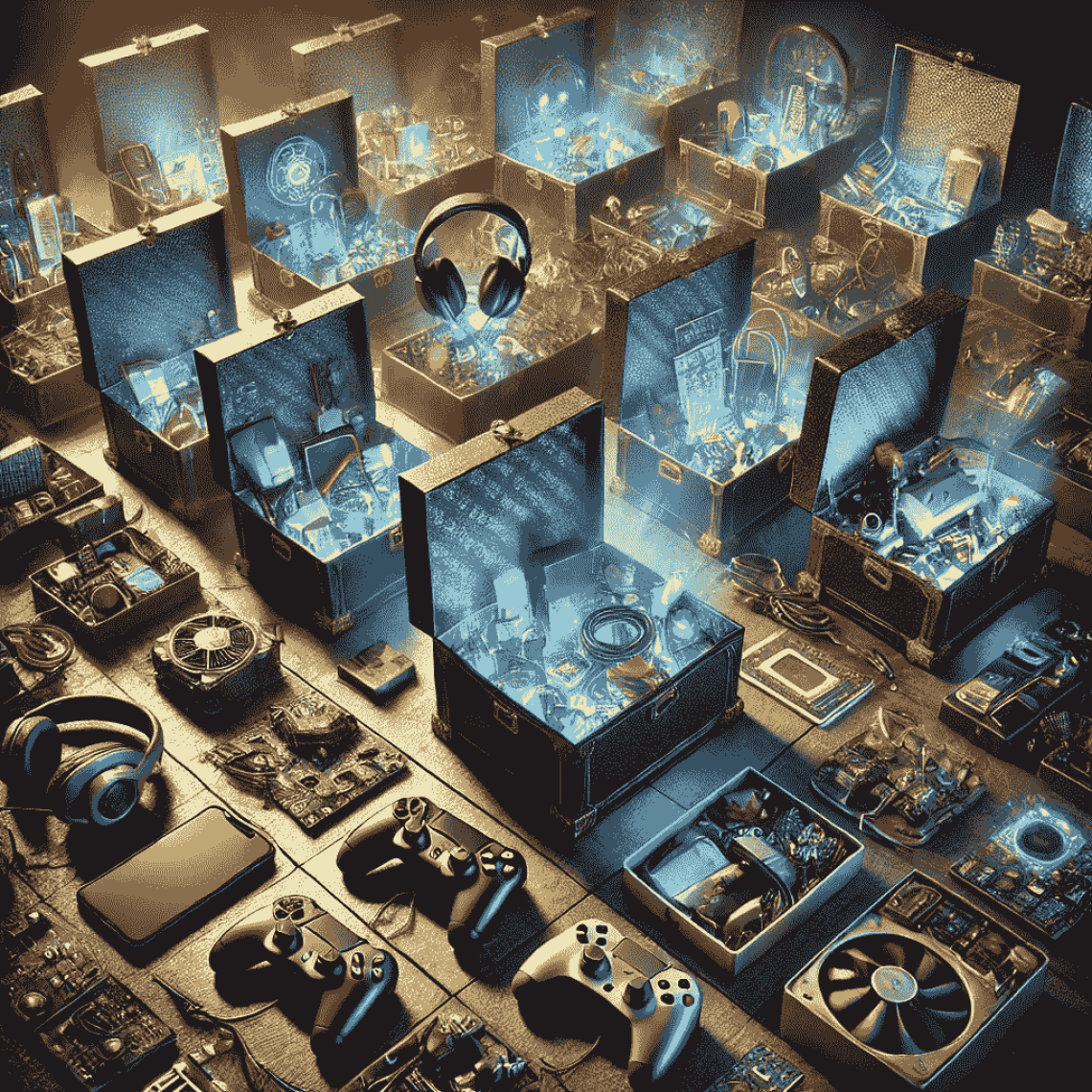 Das sind Elektronik Mystery Boxen