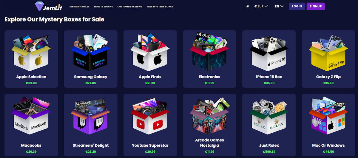 JemLit.com - Nejlepší doporučení pro Amazon Mystery Boxy