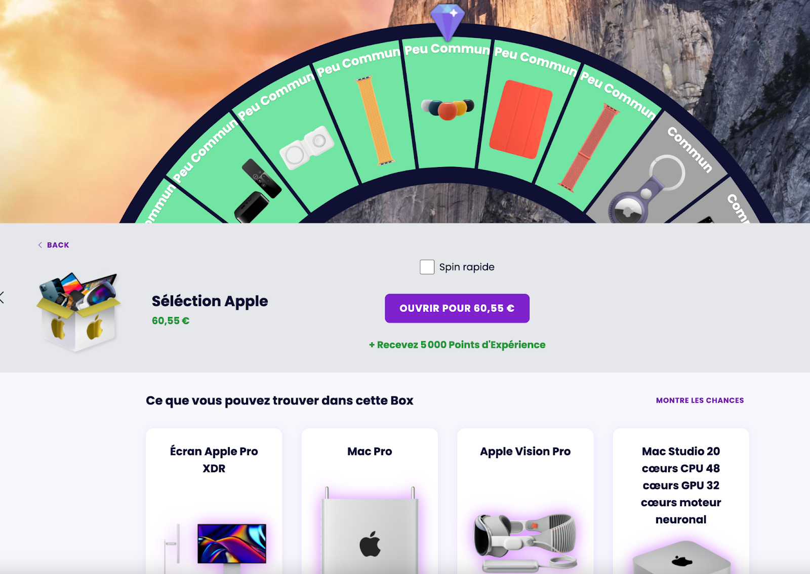 La roue mystère Apple