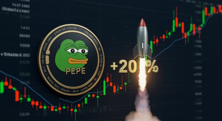 Pepe coin stúpol o 20 %