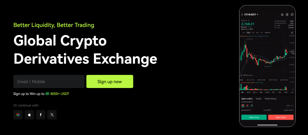 bitunix burza webová platforma