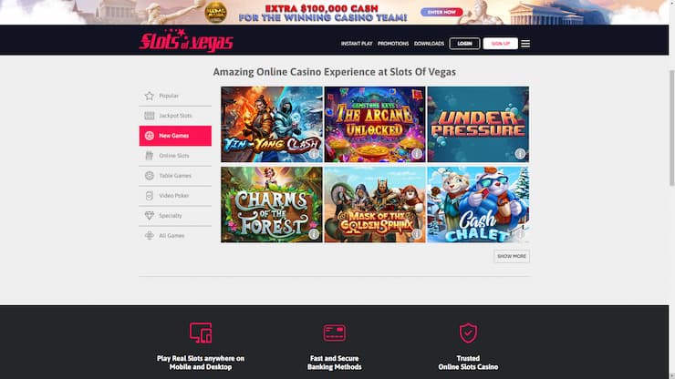 Slots of Vegas Casino Review
