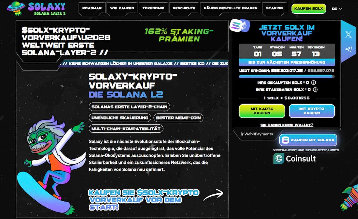 Solaxy Auf Coinbase
