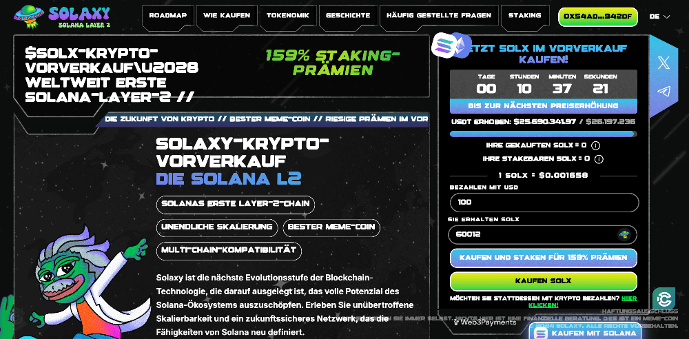 Solaxy über Best Wallet kaufen