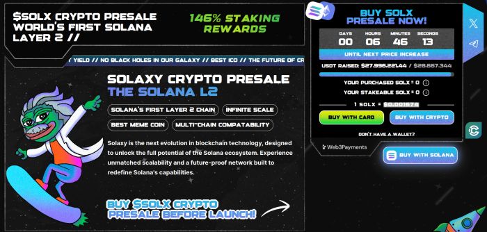 Solaxy’s official presale page