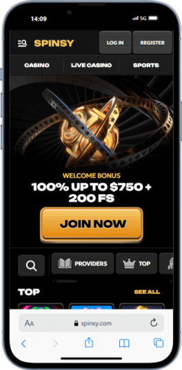 Spinsy tops our list of the best casinos for online pokies in australia