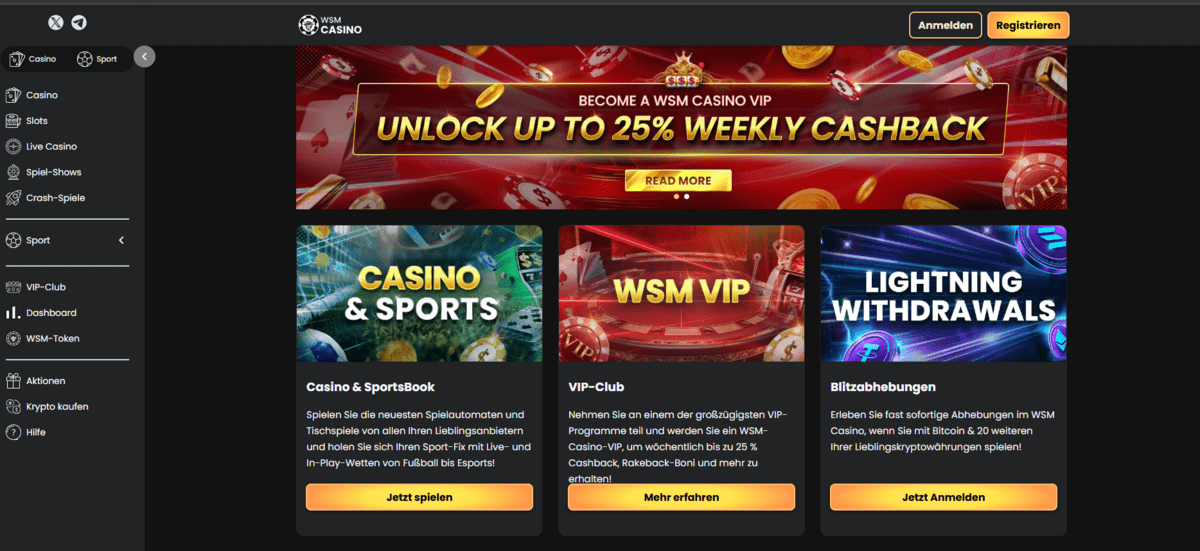 WSM Casino Angebote
