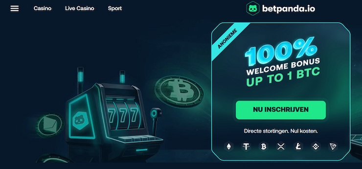 Gokken met crypto bij Betpanda.io