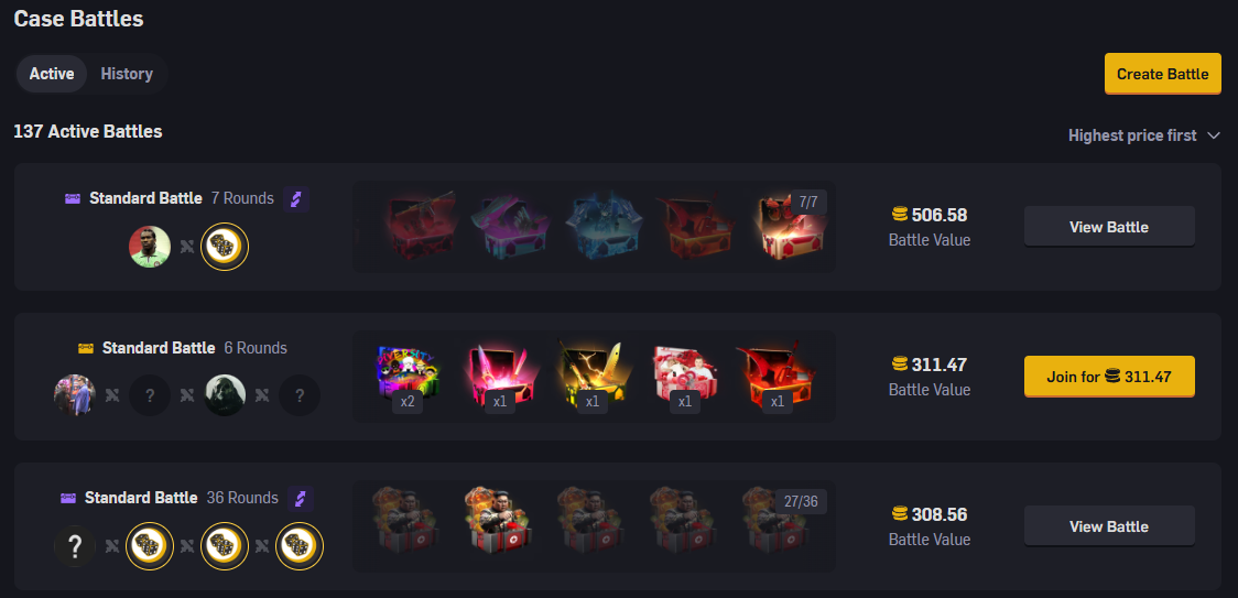 CSGO empire case battles