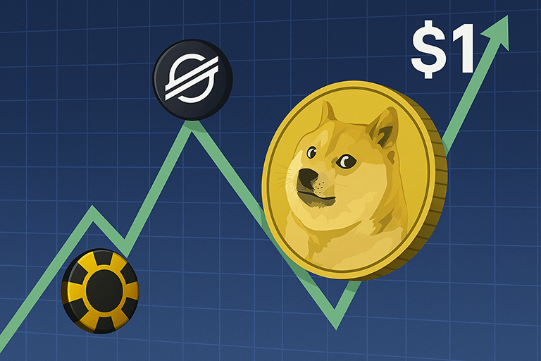 Dogecoin koers voorspelling, kan DOGE $1 worden, koer sanalyse, crypto voorspelling