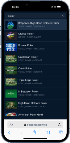 betpanda crypto poker games