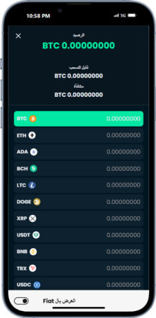 إجراء المعاملات عبر العملات الرقمية