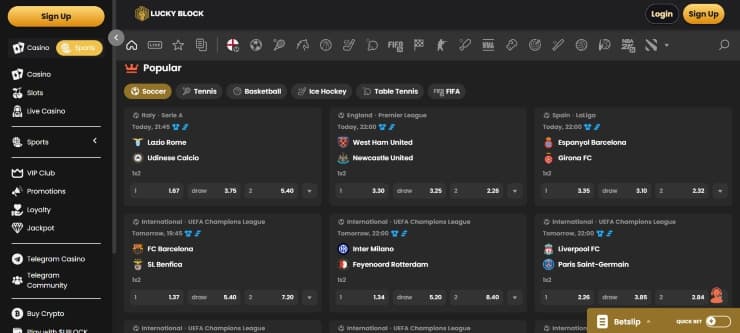 lucky block - crypto betting sites