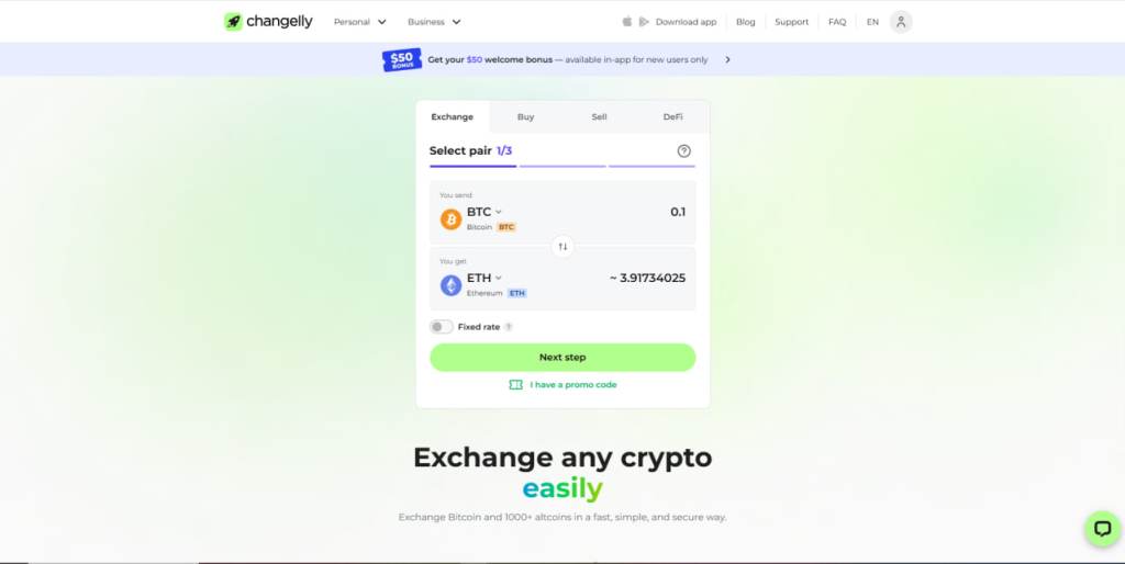 Changelly CEX