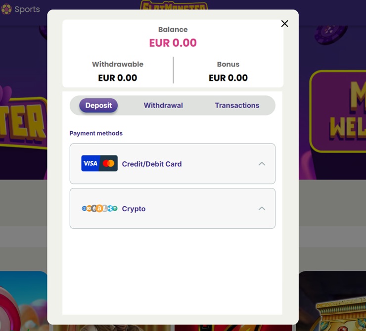 screenshots slot monster deposit methods