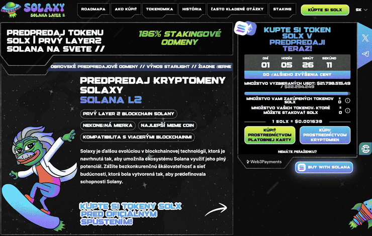 solaxy nove kryptomeny