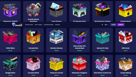 JemLit gaming mystery box service online 