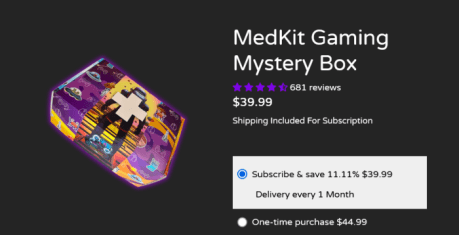 MedKit online gaming mystery box service 