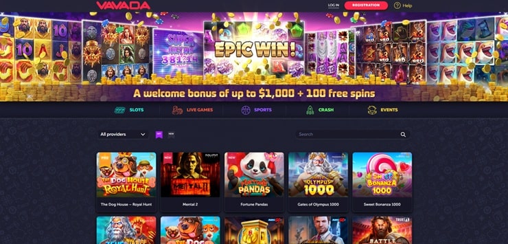 vavada casino homepage-min