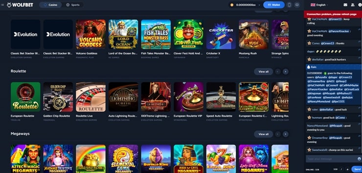 wolfbet casino review of games