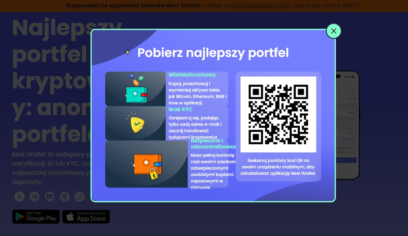 Best Wallet download portfel krypto