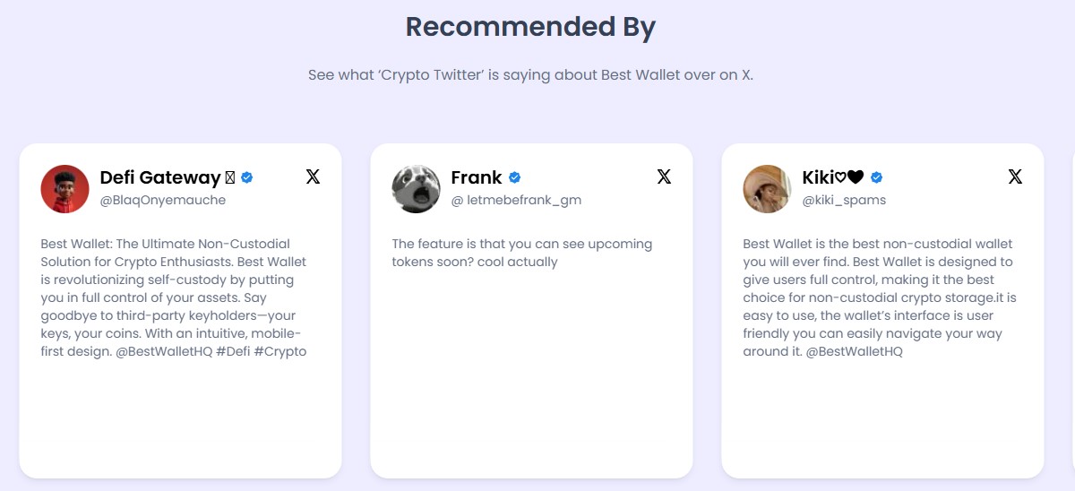 Відгуки користувачів про Best Wallet