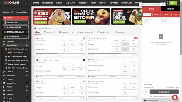 BetOnline Best Super Bowl Betting Site