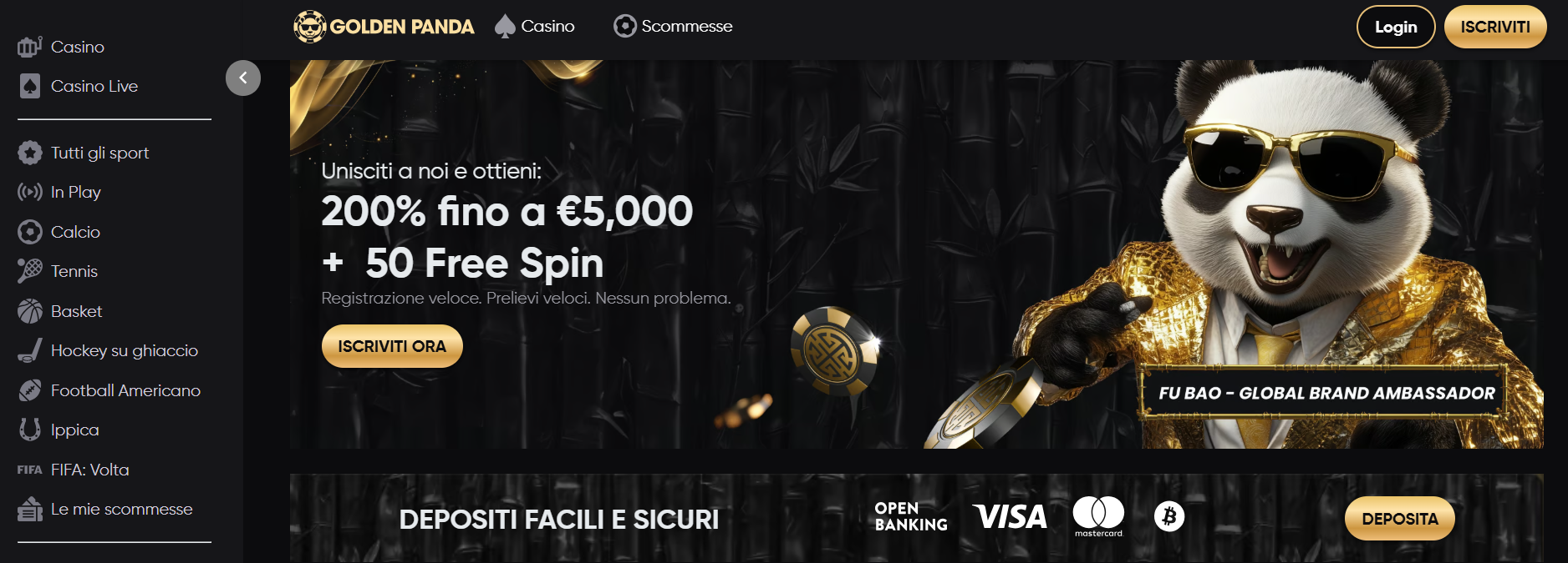 Casino senza autoesclusione - golden panda