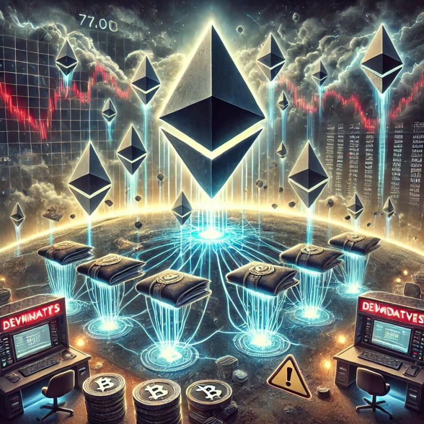 77K Ethereum Moved to Derivatives—Is Another Price Crash Looming?