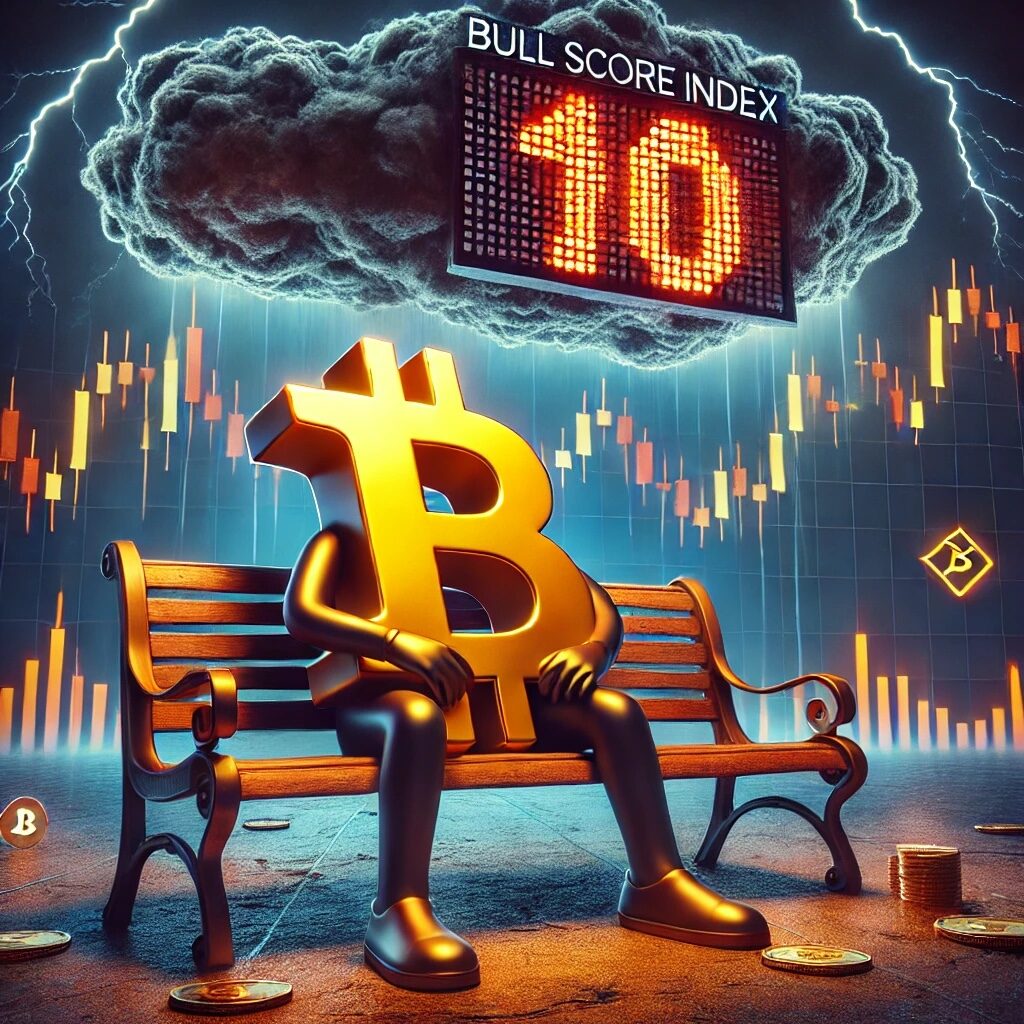 Bitcoin Market Sentiment Worsens as Bull Score Index Drops to 10