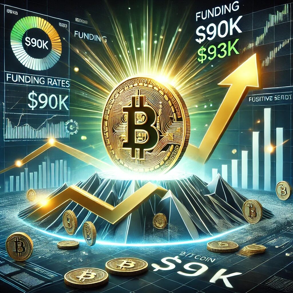 Bitcoin은 $ 93K로 운동량을 나타내는 자금 조달 요율로 $ 90K를 되찾았습니다.
