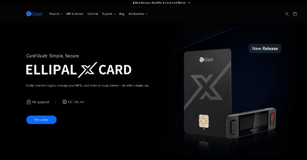 Ellipal Високосигурен хардуерен портфейл