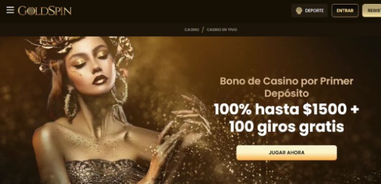 Goldspin es uno de los mejores casinos con depósito mínimo de solo 1 euro.