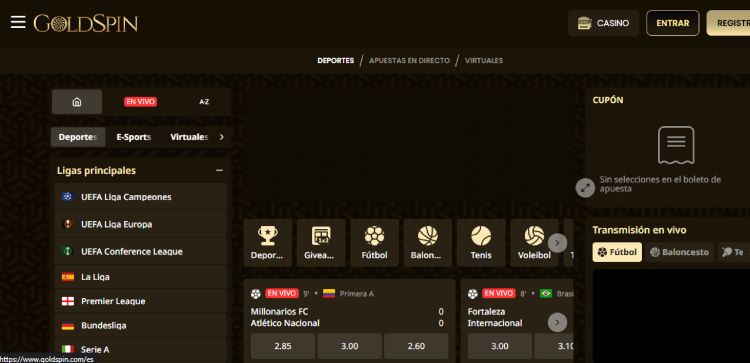 Goldspin es una casa de apuestas y casino en español que acepta criptomonedas y apuestas tipster.